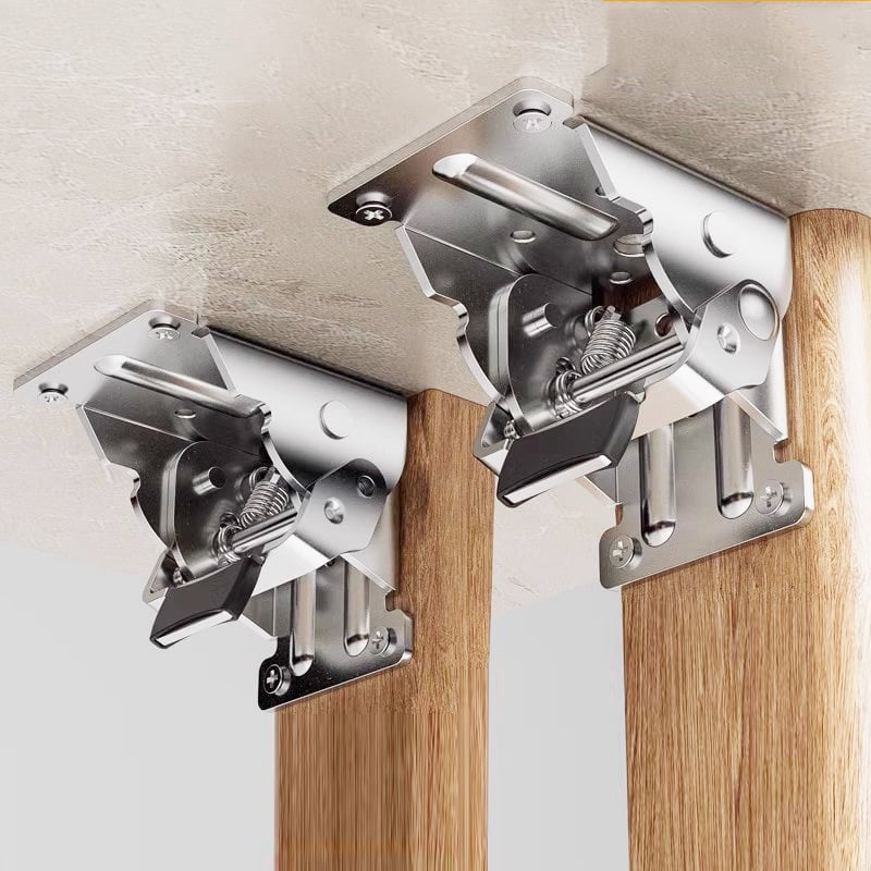 Heavy-Duty Folding Brackets with 90° Lock – Space-Saving Steel Hinges ...