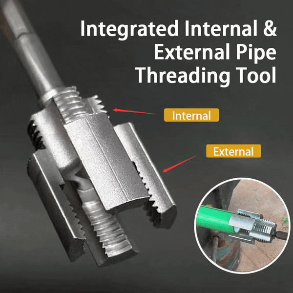 Dual-Function Pipe Threading Tool