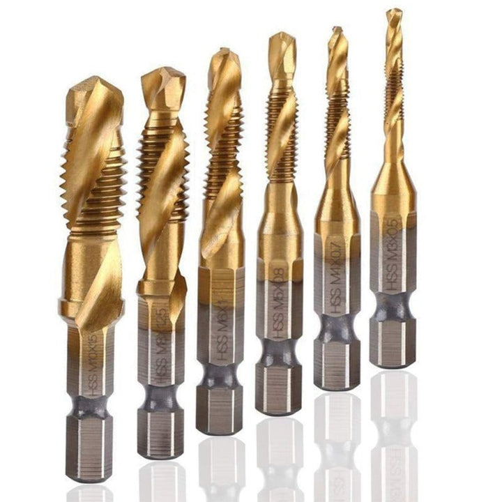 Tap Con Bit Titanium-Coated Tap Bit Set – FixionTools