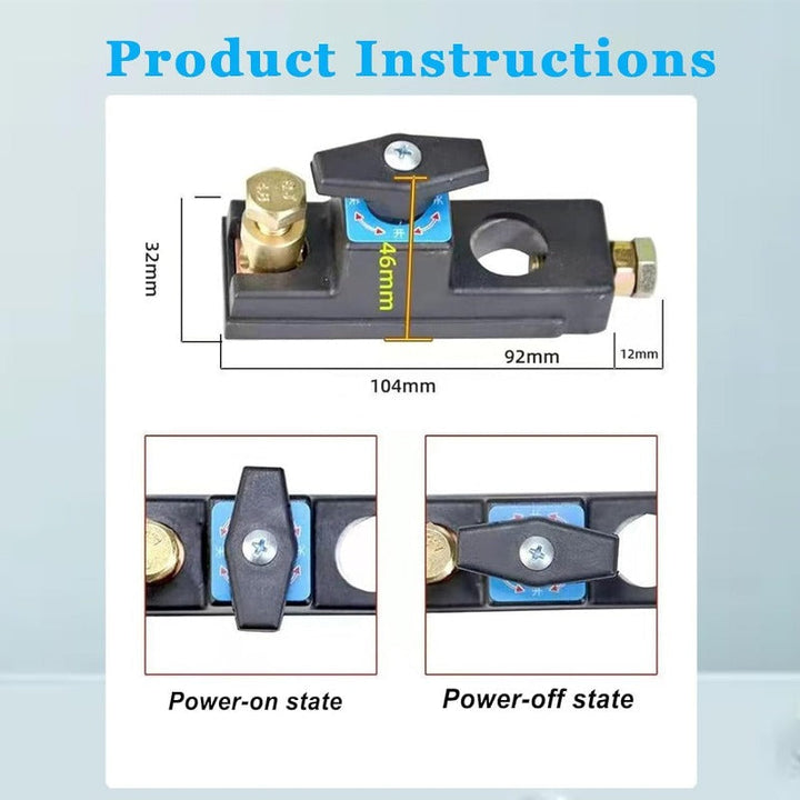 Isol Fix Battery Disconnect Switch, High Current Master Battery Power Cut Isol ...