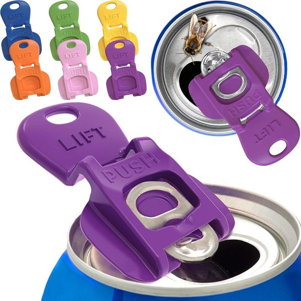 Beverage Barricade 2.0 – Snap-On Can Lid with Tab Opener & Spill Guard